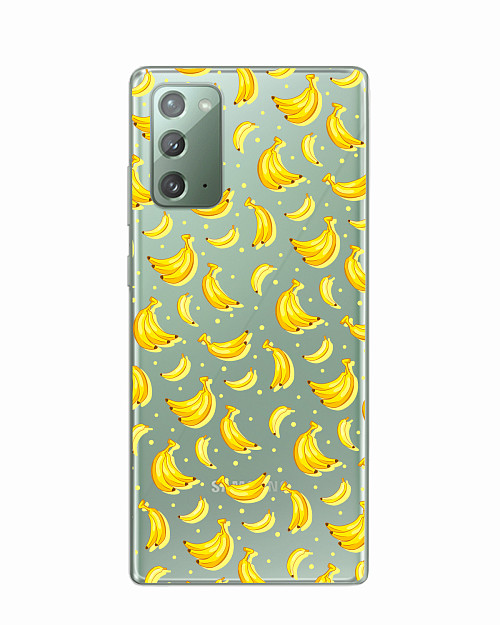 Силиконовый чехол для Samsung Galaxy Note 20 Бананы