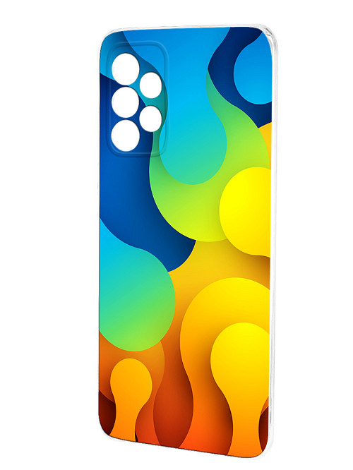 Силиконовый чехол для Samsung Galaxy A52 (4G) "Яркая абстракция"