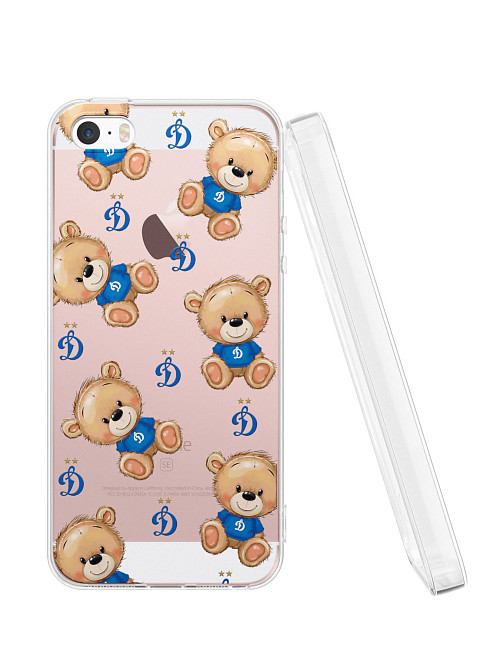Силиконовый чехол для Apple iPhone 5S "Динамо: Плюшевые медвежата"