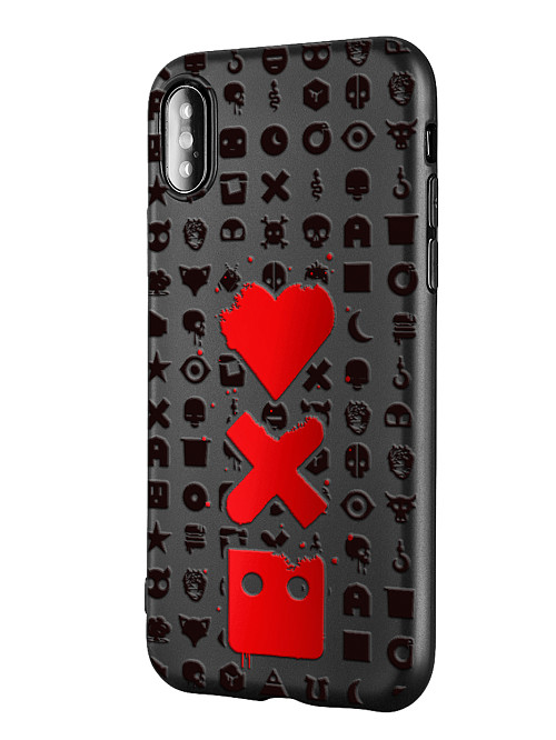 Силиконовый чехол для Apple iPhone X "Love Death Robots"