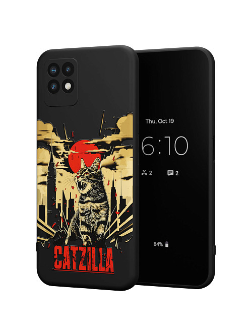 Силиконовый чехол для realme Narzo 50 "Catzilla"