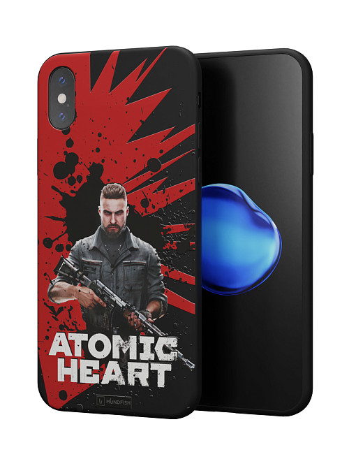 Силиконовый чехол для Apple iPhone X "Atomic Heart: Майор Нечаев"