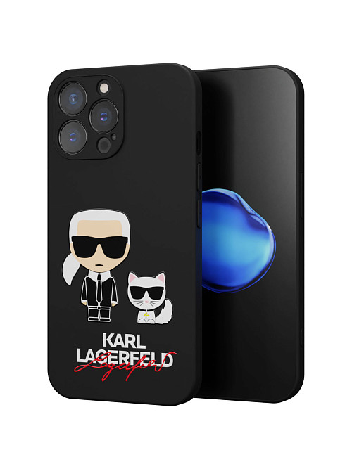 Силиконовый чехол для Apple iPhone 13 Pro Max "NOVEL: Lagerfeld"