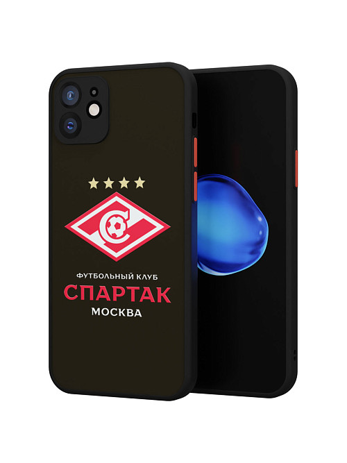 Противоударный чехол для Apple iPhone 12 "Спартак - чемпион"