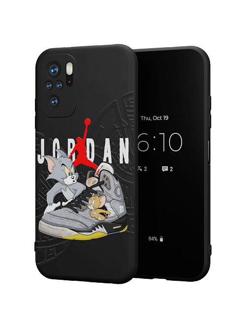 Силиконовый чехол для Xiaomi Poco M5S "NOVEL: Том и Джери х Nike"