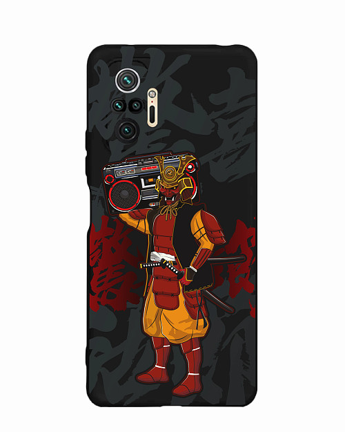 Силиконовый чехол для Xiaomi Redmi Note 10 Pro "Boombox Samurai"