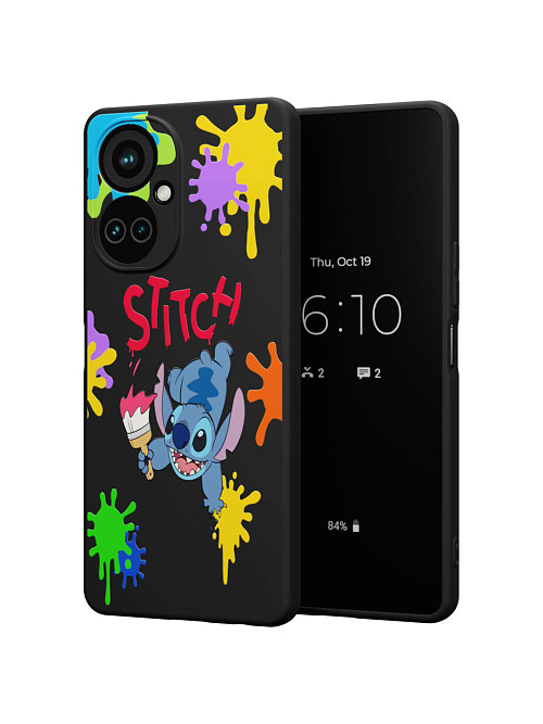 Силиконовый чехол для Tecno Camon 19 Pro (4G) "NOVEL: Stitch paints"