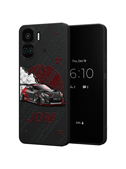 Силиконовый чехол для Honor 90 Lite "JDM чёрная машина"