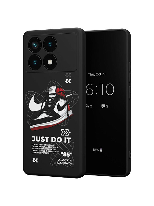 Силиконовый чехол для Poco X6 Pro (5G) "NOVEL: Just Do It"