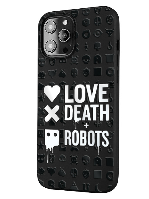 Силиконовый чехол для Apple iPhone 12 Pro Max "Любовь Смерть Роботы"