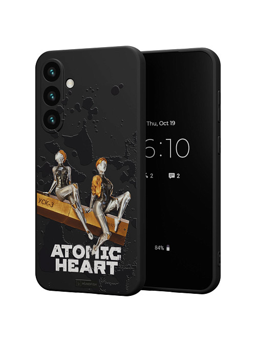 Силиконовый чехол для Samsung Galaxy S24 Plus "Atomic Heart: Боевые близняшки"