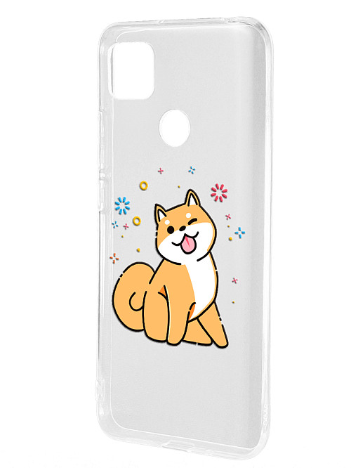 Силиконовый чехол для Xiaomi Redmi 9C Собака Сиба-ину