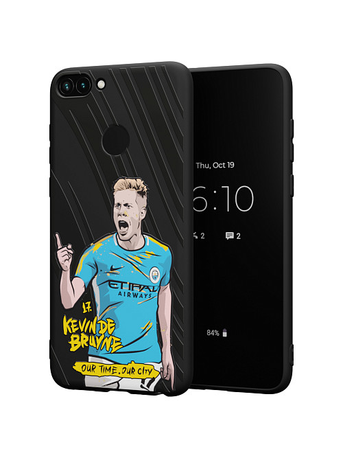 Силиконовый чехол для Huawei P Smart (2018) "NOVEL: Kevin de Bruyne"