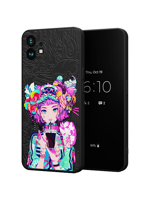 Силиконовый чехол для Nothing Phone 1 "Lolipop girl"