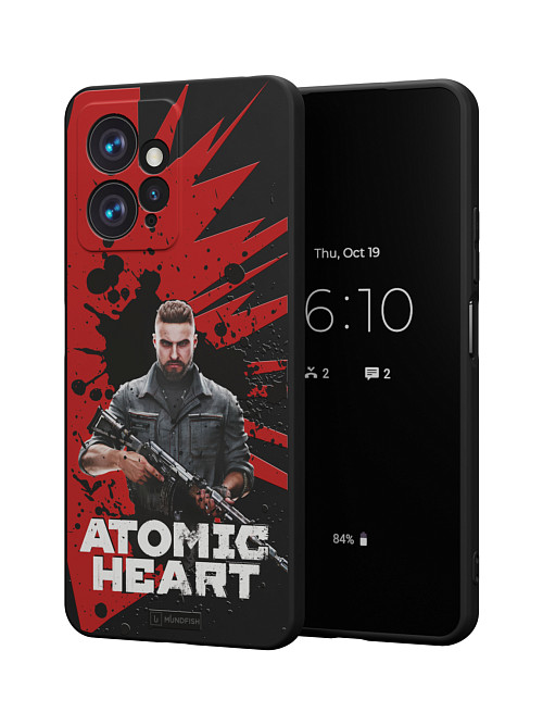 Силиконовый чехол для Xiaomi Redmi Note 12 (4G) "Atomic Heart: Майор Нечаев"