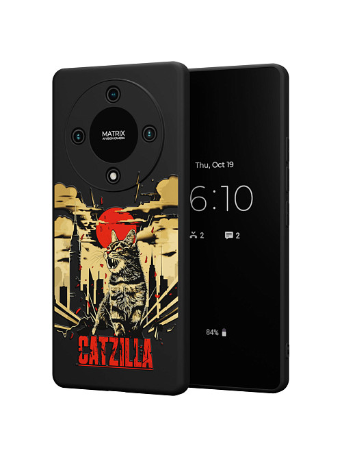 Силиконовый чехол для Honor X9b "Catzilla"