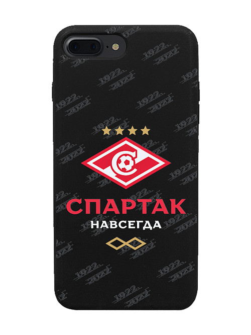 Силиконовый чехол для Apple iPhone 7 Plus "Спартак - навсегда"