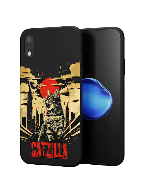 Силиконовый чехол для Apple iPhone Xr "Catzilla"