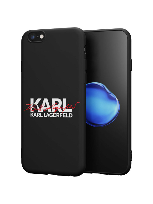 Силиконовый чехол для Apple iPhone 6s "NOVEL: Lagerfeld V.2"