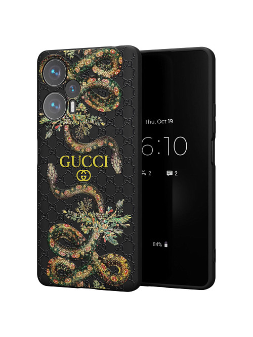 Силиконовый чехол для Poco F5 "NOVEL: Gucci"