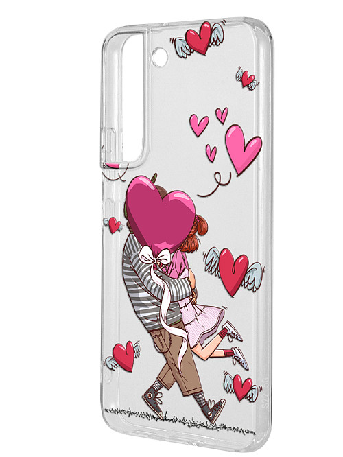 Силиконовый чехол для Samsung Galaxy S22 (5G) Поцелуй влюбленных