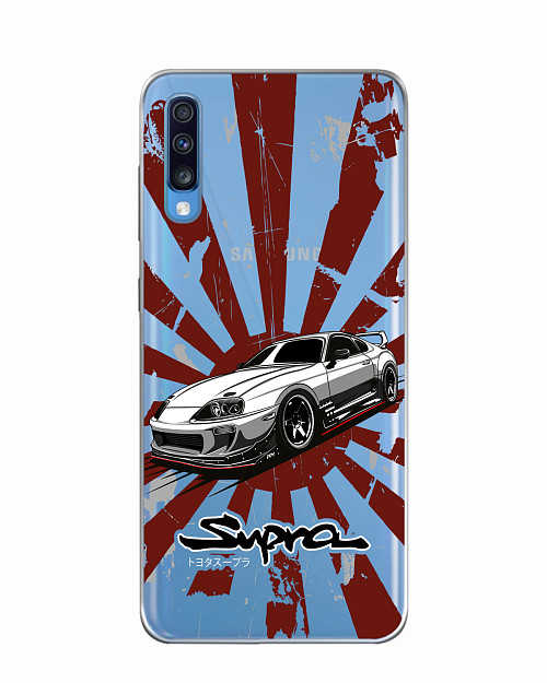 Силиконовый чехол для Samsung Galaxy A70 Toyota Supra