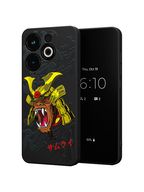 Силиконовый чехол для Infinix HOT 40i "Samurai Kong"