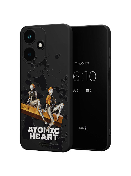 Силиконовый чехол для Infinix HOT 30 (4G) "Atomic Heart: Боевые близняшки"