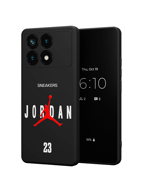 Силиконовый чехол для Poco X6 Pro (5G) "NOVEL: Джордан 23"