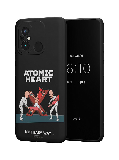 Силиконовый чехол для Poco C55 "Atomic Heart: Not Easy Way"