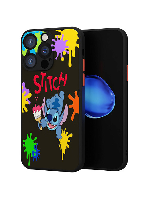 Противоударный чехол для Apple iPhone 14 Pro "NOVEL: Stitch paints"