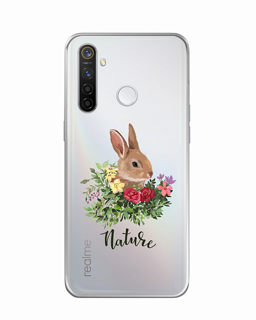 Силиконовый чехол для Realme C3 Кролик