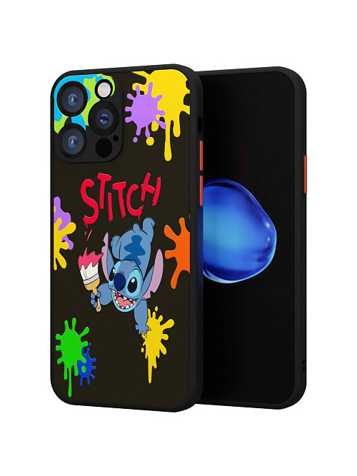 Противоударный чехол для Apple iPhone 14 Pro Max "NOVEL: Stitch paints"