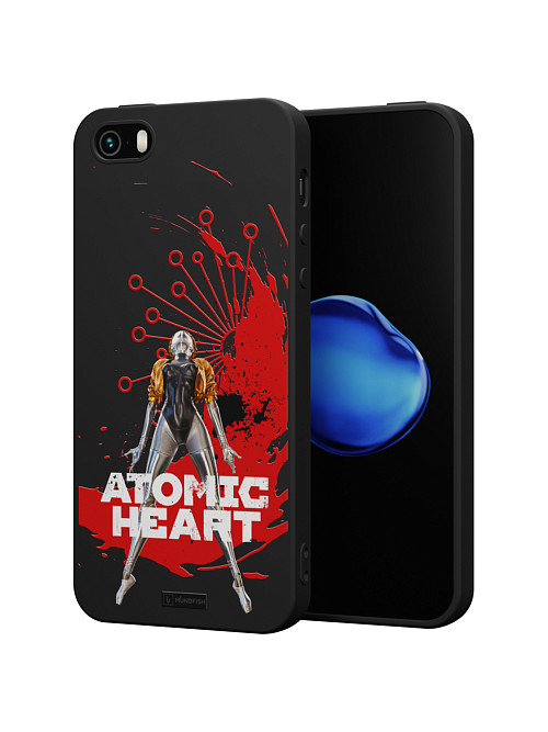 Силиконовый чехол для Apple iPhone SE (2016) "Atomic Heart: Правая близняшка"