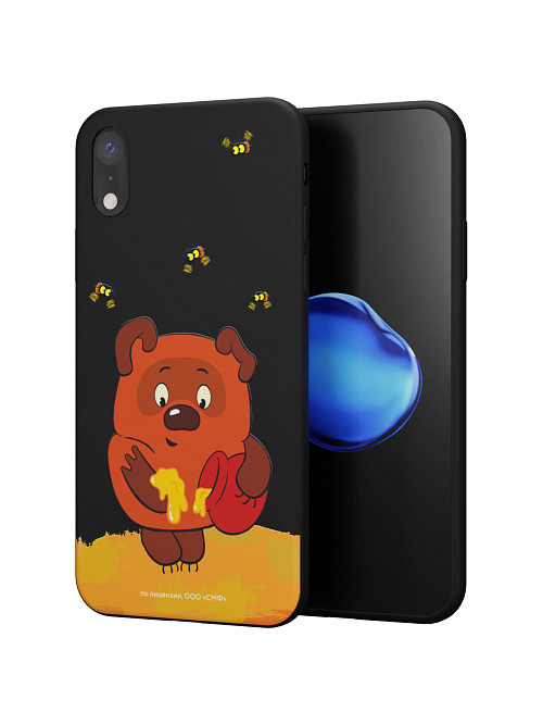 Силиконовый чехол для Apple iPhone Xr "Винни-Пух: Медвежонок и мед"