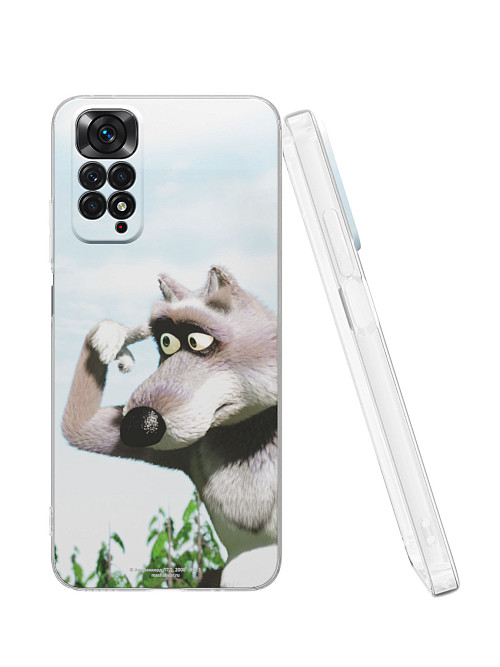 Силиконовый чехол для Xiaomi Redmi Note 11S (4G) "Маша и медведь: Волк ку-ку"