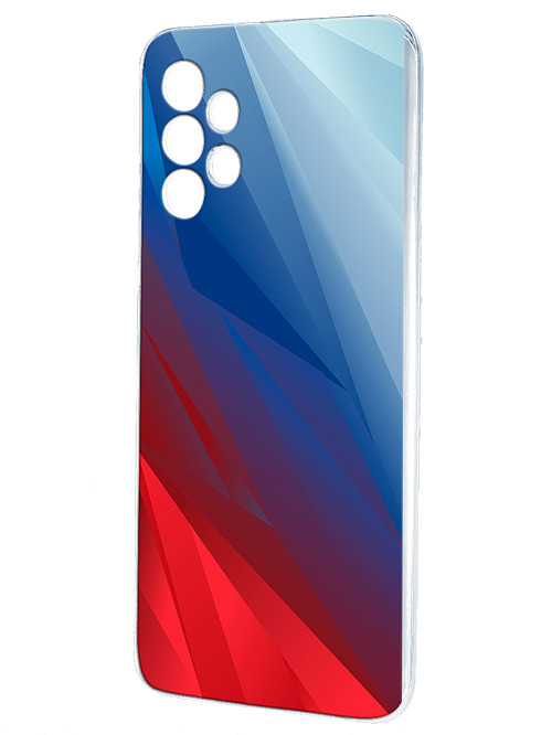 Силиконовый чехол для Samsung Galaxy A32 (4G) "Флаг РФ"
