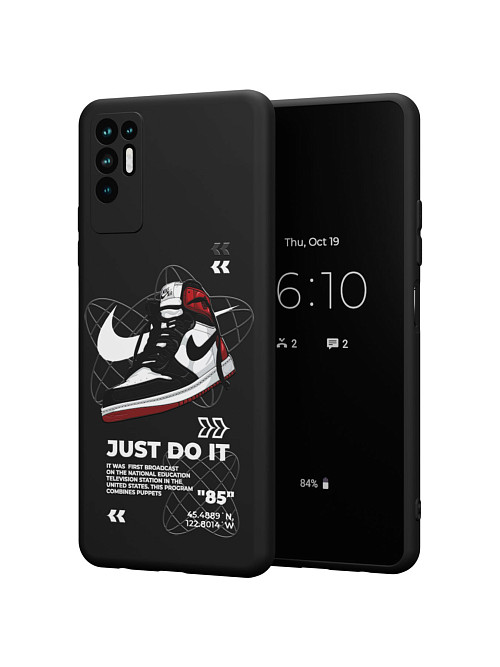 Силиконовый чехол для Tecno Pova 2 "NOVEL: Just Do It"