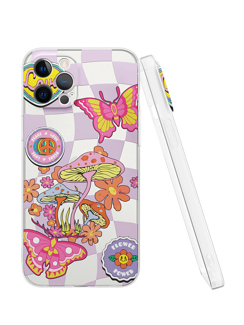 Силиконовый чехол для Apple iPhone 12 Pro Max "Flower power"