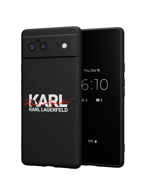 Силиконовый чехол для GooglePixel Google Pixel 6 "NOVEL: Lagerfeld V.2"