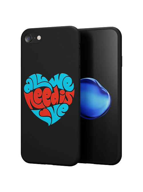 Силиконовый чехол для Apple iPhone 8 "All we needs love"