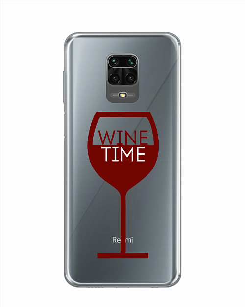 Силиконовый чехол для Xiaomi Redmi Note 9S Wine time Силиконовый чехол для Xiaomi Redmi Note 9S Wine time