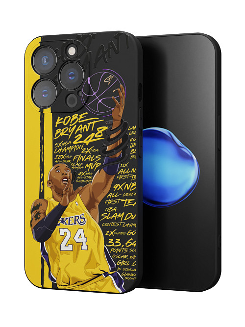 Силиконовый чехол для Apple iPhone 15 Pro "NOVEL: Kobe Bryant"