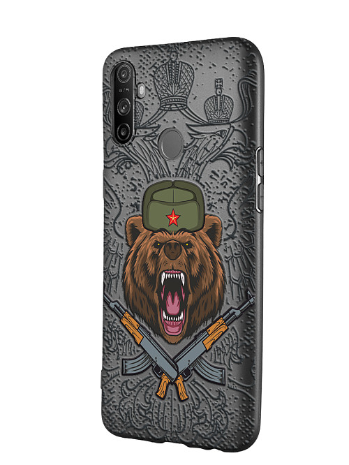 Силиконовый чехол для Realme C3 Русский медведь