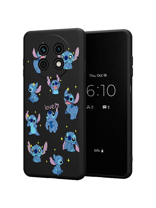 Силиконовый чехол для Huawei nova Y91 "NOVEL: Stitch love"