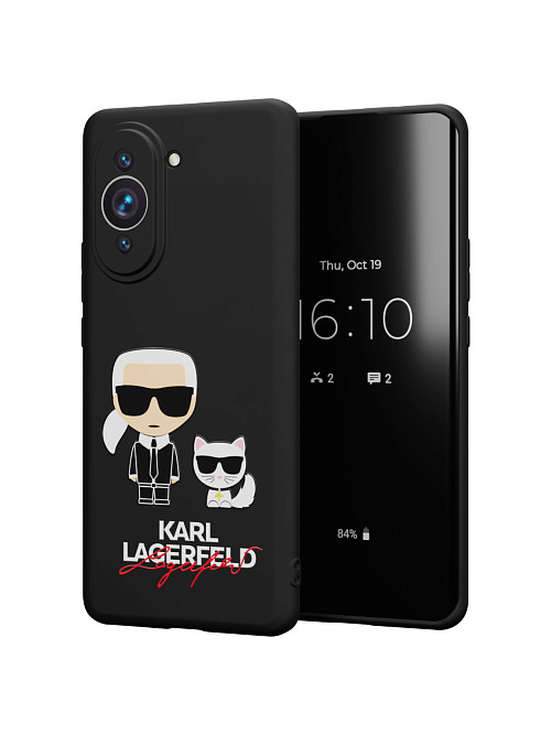 Силиконовый чехол для Huawei Nova 10 Pro "NOVEL: Lagerfeld"