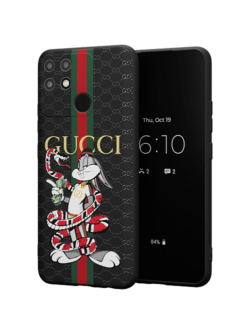 Силиконовый чехол для realme Narzo 50A "NOVEL: Багз Банни Gucci"