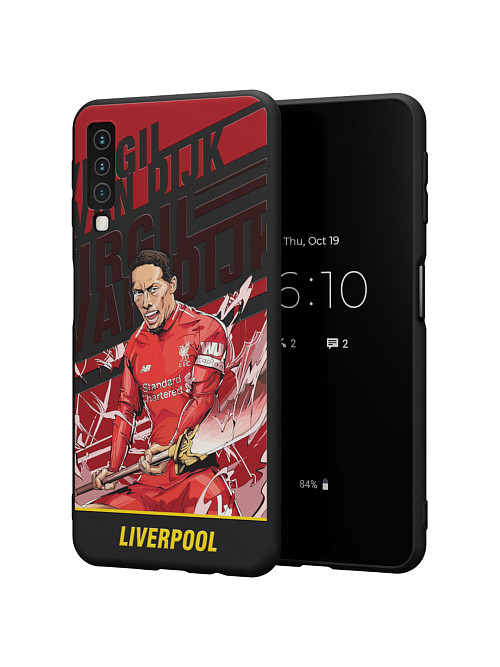 Силиконовый чехол для Samsung Galaxy A7 (2018) "NOVEL: Liverpool"