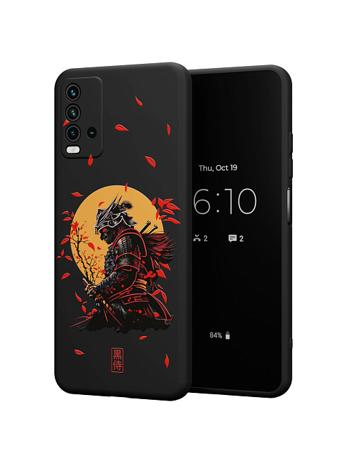 Силиконовый чехол для Xiaomi Redmi 9T "Самурай"