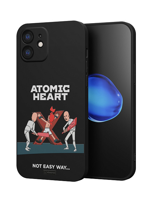 Силиконовый чехол для Apple iPhone 12 "Atomic Heart: Not Easy Way"